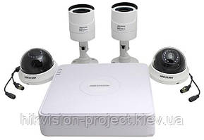 Комплект для зовнішнього/внутрішнього відеоспостереження на 4-ри 1Мп TurboHD камери